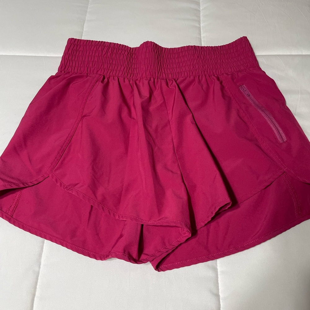 Women's Fuchsia Athletic Skort Shorts